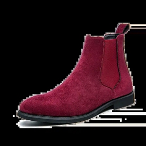 Giày boots nam cao cổ mũi nhọn, size lớn 38-48, màu đỏ đen nâu be - Product Image 6
