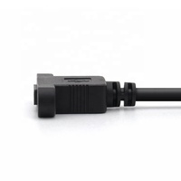 Solutions personnalisées OEM disponibles Câble de données et de charge en cuivre pur à montage sur panneau Type C mâle vers Micro USB femelle pour imprimante