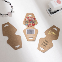 Etiquetas Plegables de Papel Kraft Ecológicas con Código de Barras y Logotipo Personalizado para Joyería de Alta Calidad, Regalos y Manualidades
