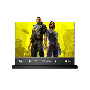 2025 MAX 16:9 120 écran <span class=keywords><strong>de</strong></span> Projection <span class=keywords><strong>de</strong></span> projecteur <span class=keywords><strong>de</strong></span> sol <span class=keywords><strong>motorisé</strong></span> électrique pour projecteur à longue portée système vidéo <span class=keywords><strong>de</strong></span> cinéma maison - Product Image 1