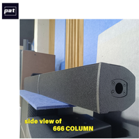 Système de sonorisation PAT 666combo Mini Line Array, colonne de 4,5 pouces avec caisson de basses de 18 pouces, 800 W RMS, système de sonorisation stéréo PA pour mariages/églises