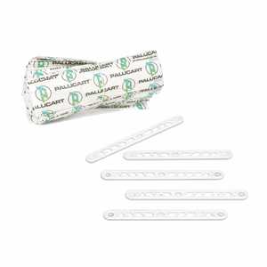 Set di posate in plastica Palucart riutilizzabili trasparenti, forchetta, coltello, tovagliolo, 500 pezzi - Product Image 1