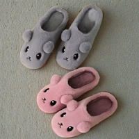 Chaussons en peluche chauds pour femme, hiver, intérieur, antidérapants, semelle épaisse, mignons, pour homme, hiver