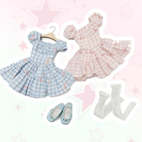 Vêtements et accessoires de poupée sur mesure à l'échelle 1/4 ODM, tenue de poupée personnalisée, robe de mini-poupée en peluche, vêtements directement de l'usine