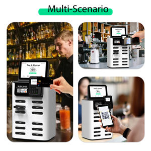 Relink 12 entalhes Power Bank Sharing Station com a posição para o espaço do evento do restaurante e o quiosque de carregamento móvel do café - Product Image 6