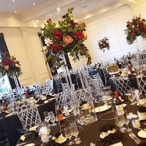 Wedding Centerpiece Acrylic Transparent <b>Display</b> <b>Flower</b> Rack Stand Holder Crystal Stage Pillar for Wedding Party - Product Image 4