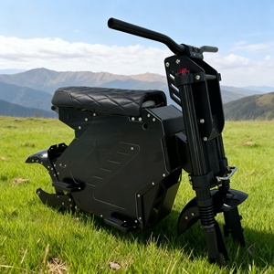 Chasis de Scooter Eléctrico de Aleación de Aluminio Negro con Espacio de Almacenamiento para Bicicleta Eléctrica Seated Molo 5, Motor Dual de 52V 72V 60V - Product Image 1