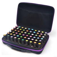 Étui de rangement pour huiles essentielles ODM de luxe en EVA rigide, avec fermeture éclair, grande capacité, antichoc, étanche, pour huiles de 5 ml/10 ml/15 ml