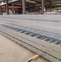 Plateau porte-câbles en acier galvanisé à grande portée, support de câbles industriel robuste pour la pose de câbles électriques en construction
