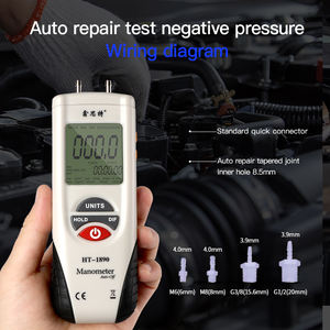 Manometer Drukmeter 11 Selecteerbare Eenheden Differentiële Drukmeter Dual-Port Drukmeter Digitaal Manometer Data <span class=keywords><strong>Record</strong></span> - Product Image 5