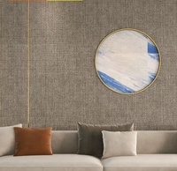 Paneles de Pared de Fibra de Bambú con Textura de Tela, Resistentes al Agua y a la Suciedad, Arte Mural
