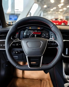 Volante de Fibra de Carbono y Gamuza de Alta Calidad, Apto para Modificación de Volante de <span class=keywords><strong>Audi</strong></span> <span class=keywords><strong>A1</strong></span> A3 A4 A5 A6 A7 Q1 Q3 Q5 Q6 Q7 - Product Image 4