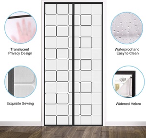 <span class=keywords><strong>Rideau</strong></span> de <span class=keywords><strong>porte</strong></span> magnétique en EVA à isolation thermique 38 "x 83", garde la pièce au chaud, convient aux pièces climatisées et chauffées - Product Image 3