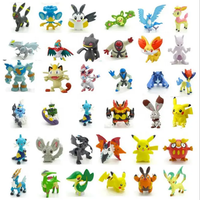 Vente en gros de figurines d'action miniatures de bonne qualité de 2 à 3 cm pour enfants, Pokemond Go pour enfants