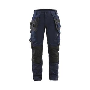 BLAKLADER - 713218328600D26 Pantalon Craftsman femme avec stretch Bleu marine foncé-PANTALON DE TRAVAIL EAN 7330509924129 - Product Image 4