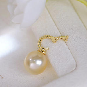 Colgante de Plata S925 con Cuentas Elípticas de 9-13 mm, 31006, Accesorios de Perlas para Hacer Joyas, Base Vacía para Colgante de Collar de Moda - Product Image 3