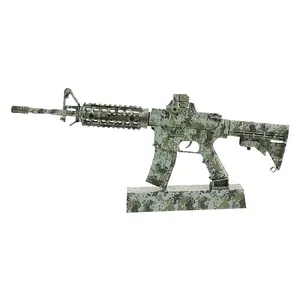 Tiktok 2023 Cyber Geweer Miniatuur Gelicentieerde Kalashnikov Geit Ar15 Ambachtelijke Metalen Pistool Modelschaal