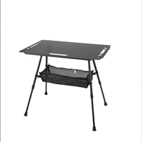 Table Tactique Pliante en Aluminium Ultralégère 1,91 kg, Hauteur Réglable en Continu 40-58 cm, Portable pour Camping, Pique-nique, Barbecue en Extérieur