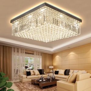 Zèle Éclairage Offre Spéciale Rond led salon cristal plafonnier plafonnier luxe en acier inoxydable lampes - Product Image 4