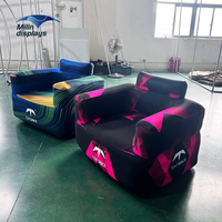 Logo personnalisé moderne Air Sofa léger pliable chaise gonflable pour l'intérieur extérieur événements chaise longue chaise canapé