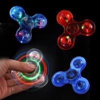 Fidget Spinner Lumineux à LED, Jouet Anti-Stress pour les Doigts, Brille dans le Noir, EDC