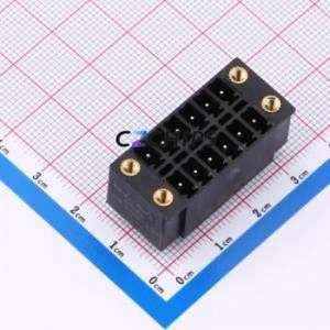 DB2EVHBM-3.81-2*6P-BK Plug-in Terminal Block Through hole,P=3.81mm Board-to-Board / Socket - Closed Screw Fixing 2x6P 3.81mm - Product Image 1