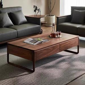 Table basse en bois moderne et simple pour salon, petit appartement, maison de <span class=keywords><strong>location</strong></span> avec espace de rangement - Product Image 3