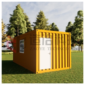 Maison de conteneur minuscule portable détachable de luxe en chine 2 étages remorquables Myanmar Thaïlande utilisation d'<span class=keywords><strong>aide</strong></span> aux tremblements de terre 20 pieds maisons préfabriquées - Product Image 3