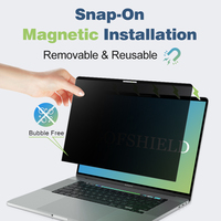 Protection d'écran de confidentialité magnétique anti-espion pour MacBook Pro 15.4, filtre de confidentialité pour ordinateur portable, vente chaude du fabricant