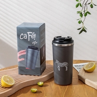 Nouvelle mode réutilisable tasses à café double paroi en acier inoxydable tasse à ventouse ne jamais tomber sur une tasse à café