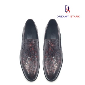 Chaussures décontractées faites à la main pour hommes ; Mocassins marron en cuir de vachette pour occasions formelles d'automne, confortables - Product Image 4