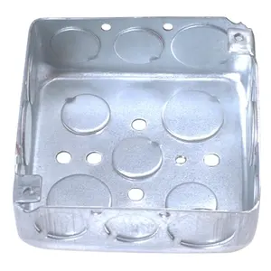 1-1/2 "глубокая квадратная электрическая металлическая коробка для трубопроводной стальной коробки с заземлением