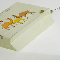Feiao Pack conception personnalisée pochette à fond plat sac gousset en plastique collation alimentaire noix sac d'emballage avec fermeture à glissière supérieure fermeture à glissière