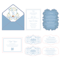 Invitaciones de Boda Personalizadas Hechas a Mano con Impresión Tipográfica y Troquelado, Incluyen Detalles para el Sobre, Tarjetas RSVP y Tarjetas de Alojamiento