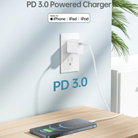 Adaptateurs d'alimentation USB-C PD d'origine OEM d'usine, chargeur de téléphone Gan 33W, charge rapide, chargeurs Gan pour iPhone avec logo personnalisé