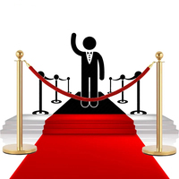 Tapis Rouge Prix Bas pour Mariage / Tapis de Salle de Mariage Événementiel Rouge Non-tissé Couloir Intérieur Extérieur en Rouleau