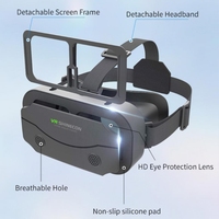 Mini VRSHINECON G13 lunettes de réalité virtuelle VR téléphone Mobile jeu de film lunettes numériques 3D