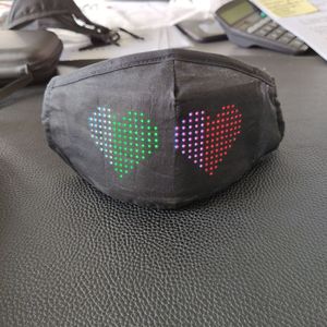 Kanlong música fiesta de Halloween Navidad luz <span class=keywords><strong>led</strong></span> <span class=keywords><strong>cara</strong></span> máscara App programable controlada mensaje pantalla - Product Image 6