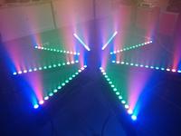 Barre de scène rgbwa uv 6 en 1, led, 20 pièces, 14x30w, barre de lavage murale, lumière dmx