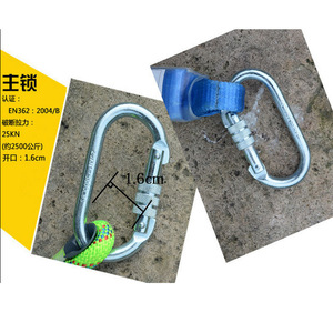 Shock-Absorbing <b>Lanyard</b> 2.2M <b>Polyester</b> With Steel D-Ring For Fall Protection - Product Image 2