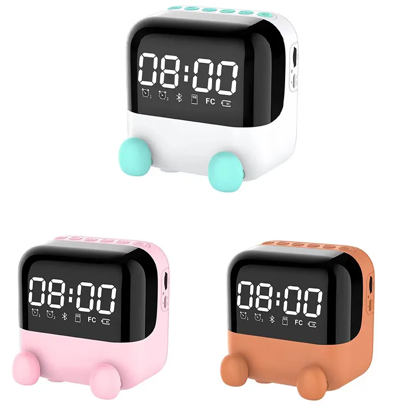 Multifunctional children LED digital sleep timer bedroom small alarm clock wireless speaker GB-S9