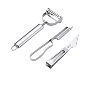 Keuken Gadgets Rvs 3 In 1 Set Fruit Schilfers Clip Rasp Multifunctionele Groente Dunschiller W23-119