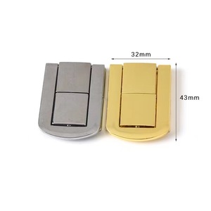 Cierres de aleación de zinc fundidos a presión, rectangulares, pequeños, medianos, grandes, dorados, para cajas de joyería, cajas de regalo, cajas de vino, fabricación de pulseras - Product Image 4