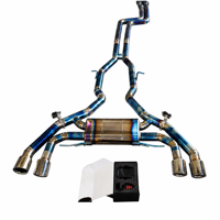 Tuyaux d'échappement Valvetronic Catback en titane pour BMW X3M F97 X4M F98 S58 3.0T avec commande à distance et embouts personnalisés