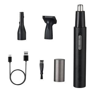 <span class=keywords><strong>Appareil</strong></span> de toilettage électrique portable 3 en 1 rechargeable par USB, rasoir facial, tondeuse à sourcils, tondeuse à <span class=keywords><strong>poils</strong></span> d'oreille/<span class=keywords><strong>nez</strong></span> pour usage domestique/camping-car - Product Image 6