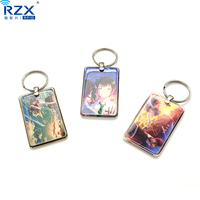 13.56MHZ HF NFC porte-clés/carte RFID époxy porte-clés étiquette de forme personnalisée porte-clés en pvc pour le contrôle d'accès