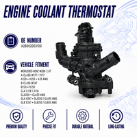 Termostato Automotriz de Repuesto para Mercedes Benz OE A26002003100, Compatible con Aplicaciones de Vehículos, Pieza de Servicio para Refrigeración del Motor