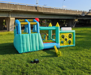 Obstáculo Deportes al aire libre Tobogán de agua inflable Trampolín inflable Castillo de salto para niños Casa hinchable Tobogán de agua - Product Image 6