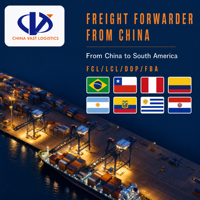 Transitaire Top 10 Chine vers Brésil, Pérou, Équateur, Argentine, Colombie, Mexique, Venezuela, Uruguay - Expédition Express LCL de Fret