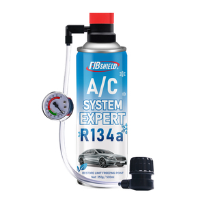 FIBSHIELD N.W. Kit di ricarica A/C R134a da 250g con manometro universale, tubo ad alta pressione, lettura della pressione di precisione per climatizzatori auto - Product Image 2